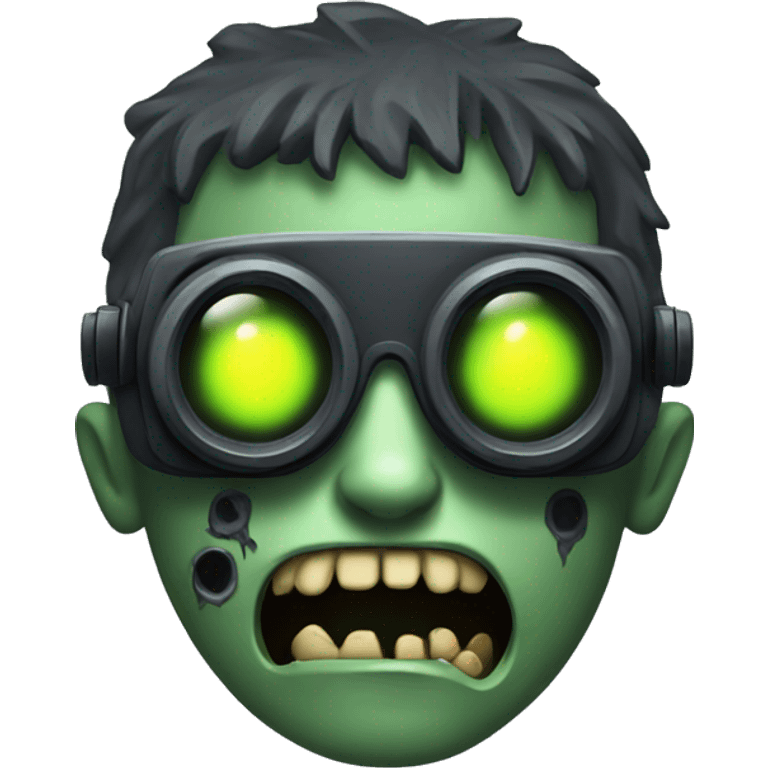 Zombie with night vision goggles emoji