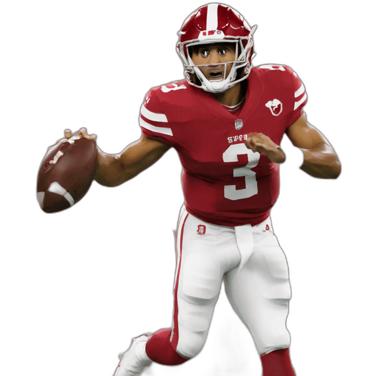 Jalen hurts throwing touchdown emoji