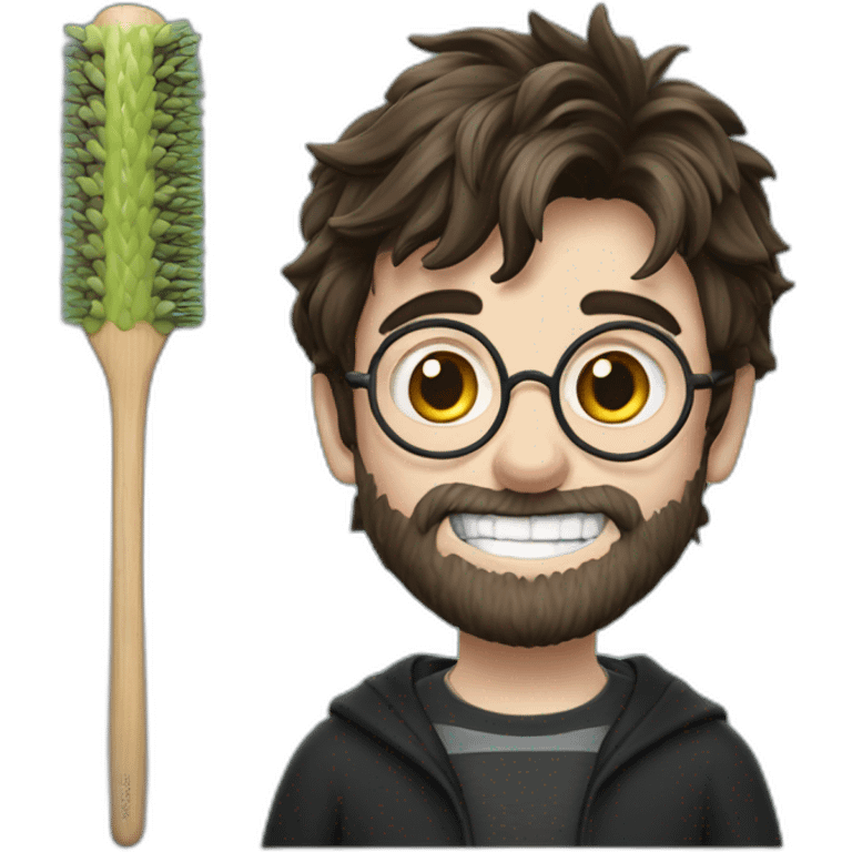 Harry Potter qui se brosse les dents emoji