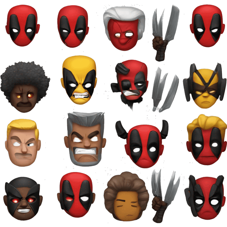 Deadpool wolverine emoji