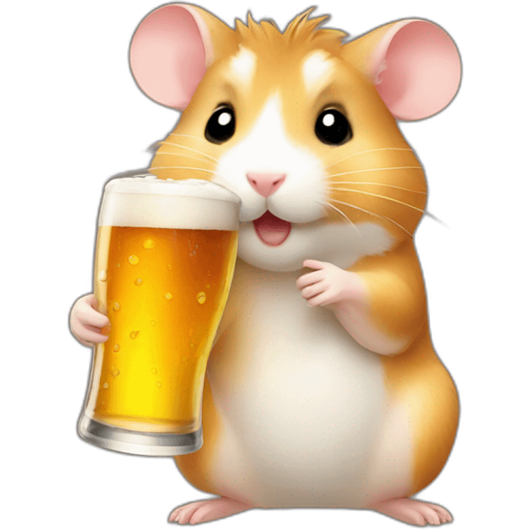 Hamster Drink beer emoji