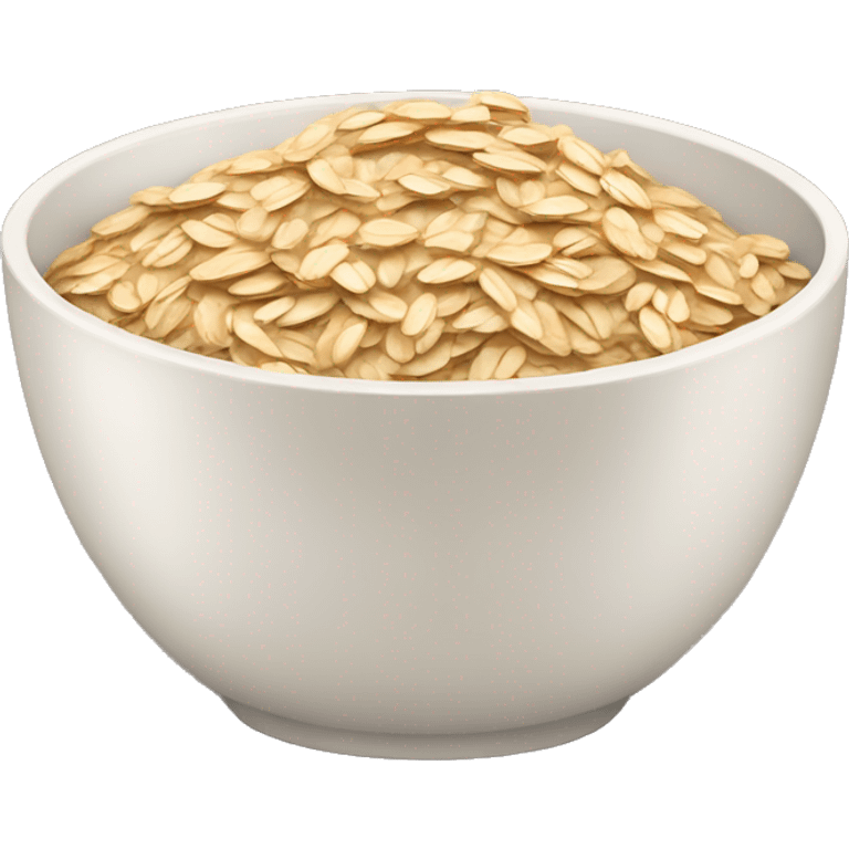 bowl of oats iiphone style emoji