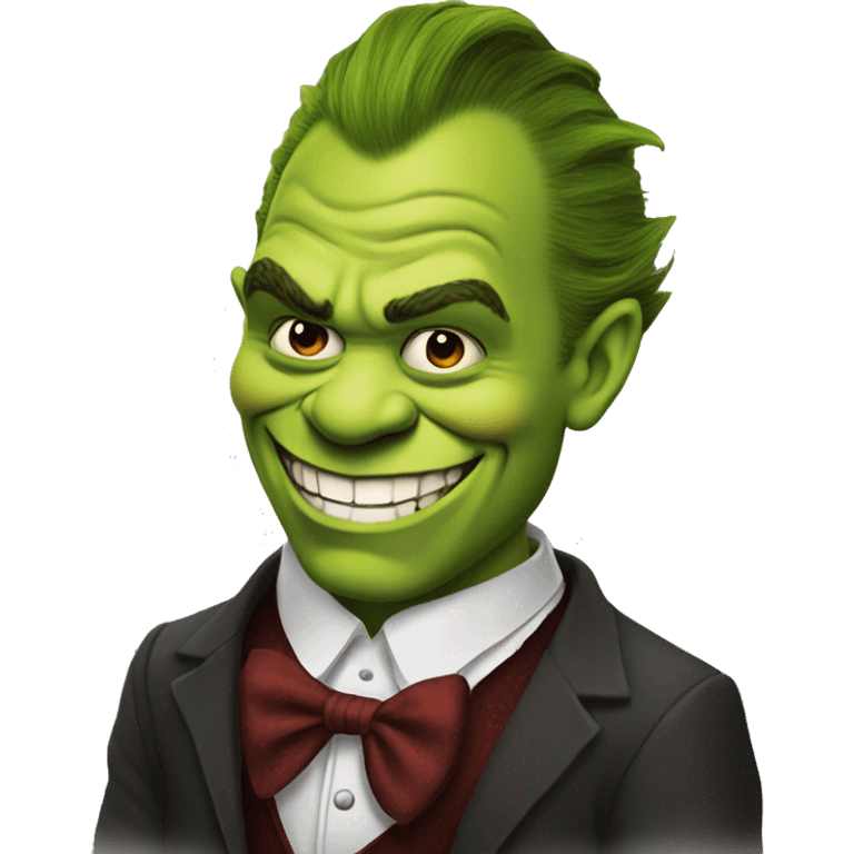 shrek as joker emoji