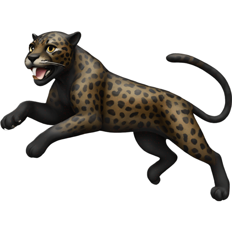 black running jaguar emoji