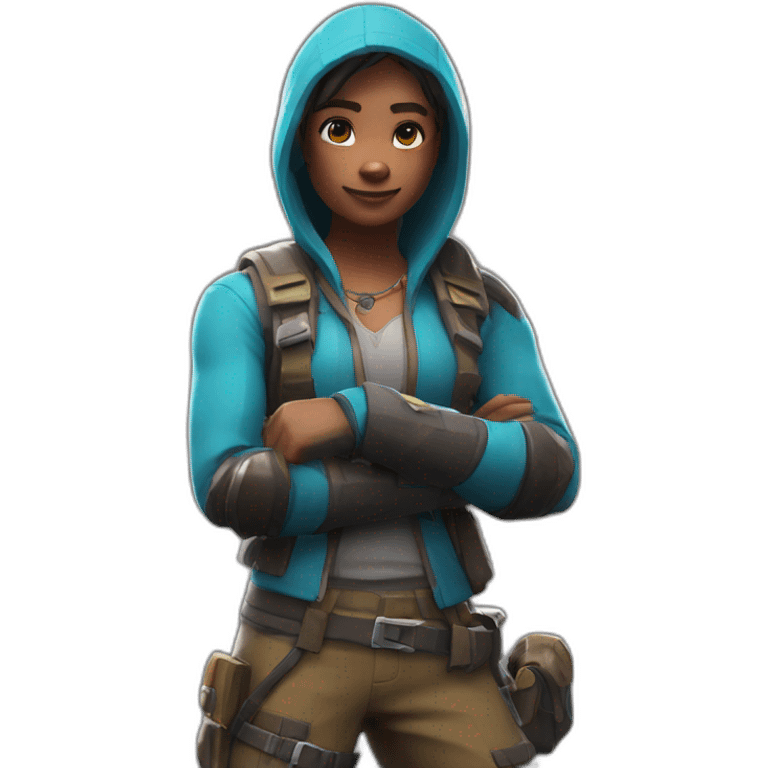 fortnite skin met een wapen emoji