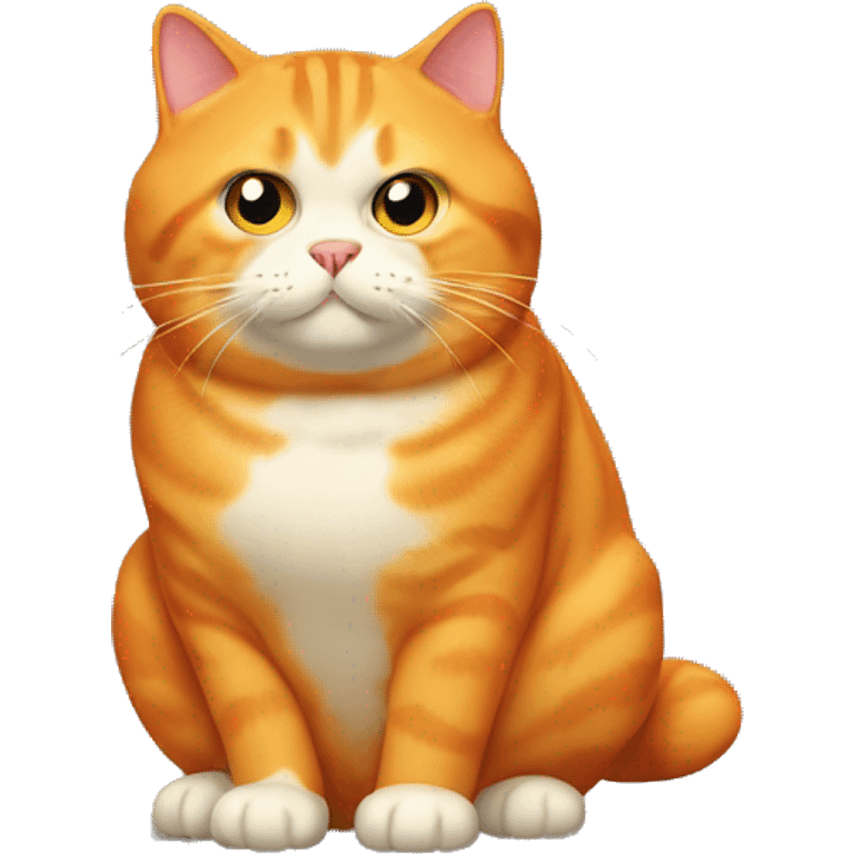 Fat Orange Cat named "Potiron" emoji