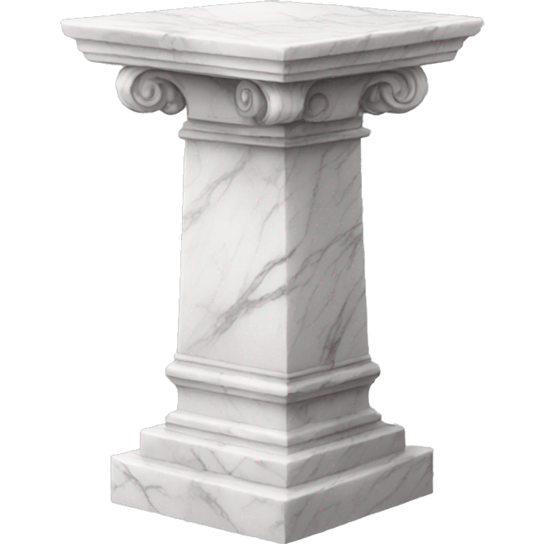 a white marble pedestal emoji