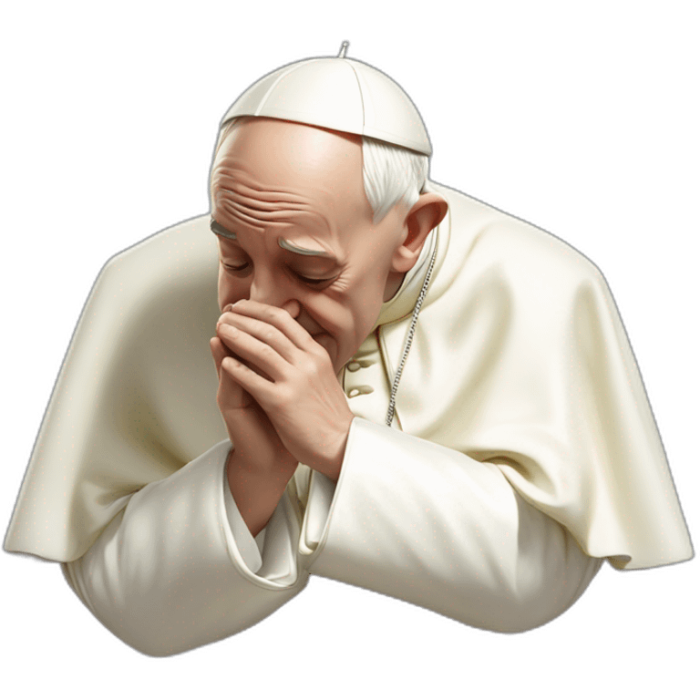 the pope innocently snorting lines emoji