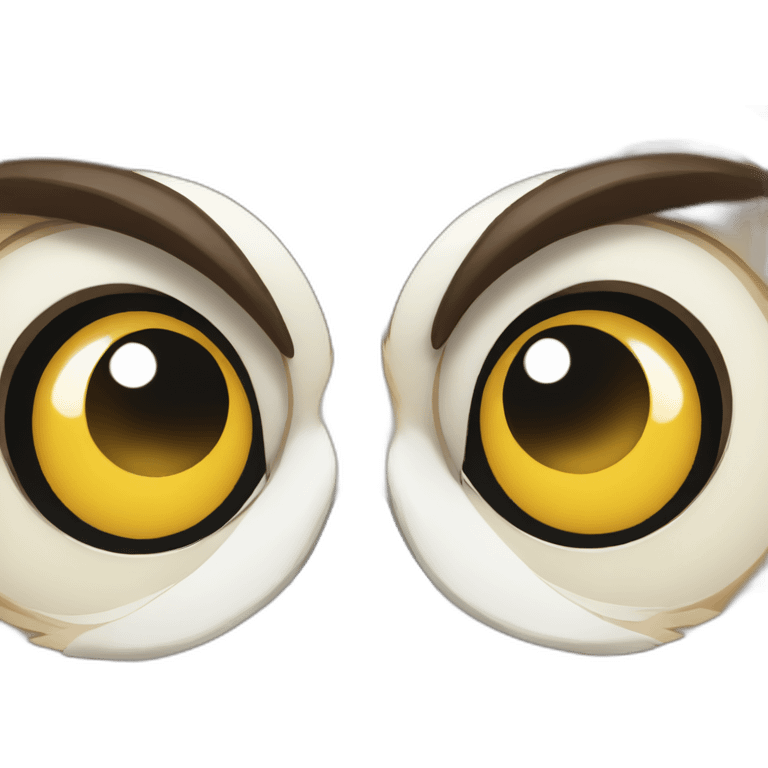 Happy owl emoji