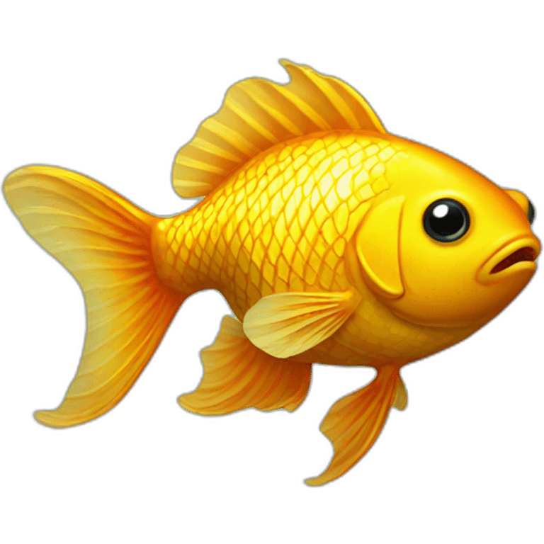 Golden fish emoji