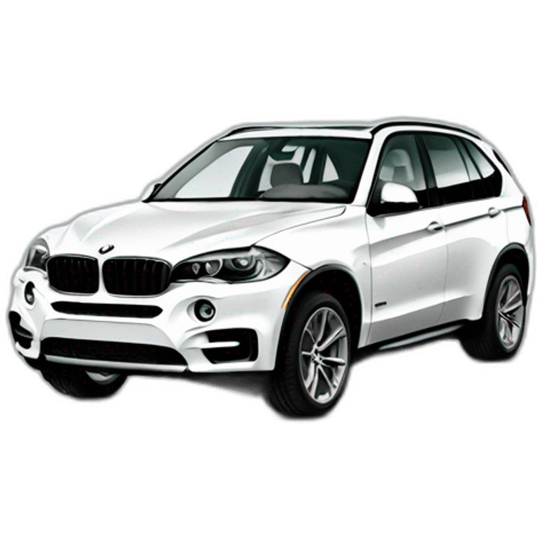 BMW X5 white emoji