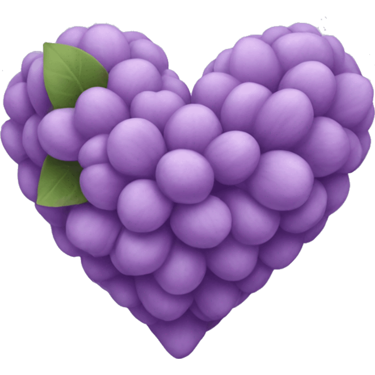 lilac ios heart emoji