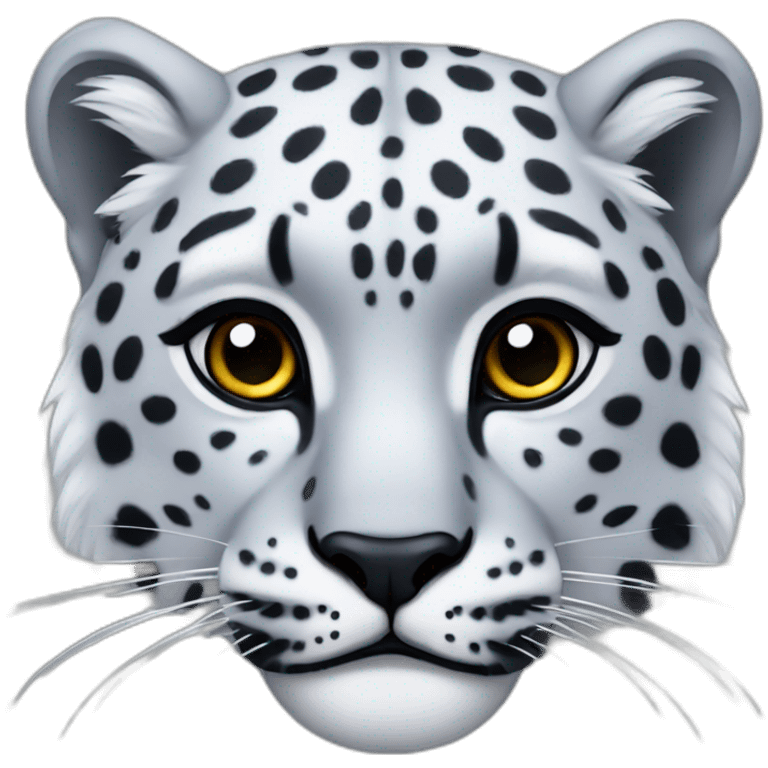 snow leopard head emoji