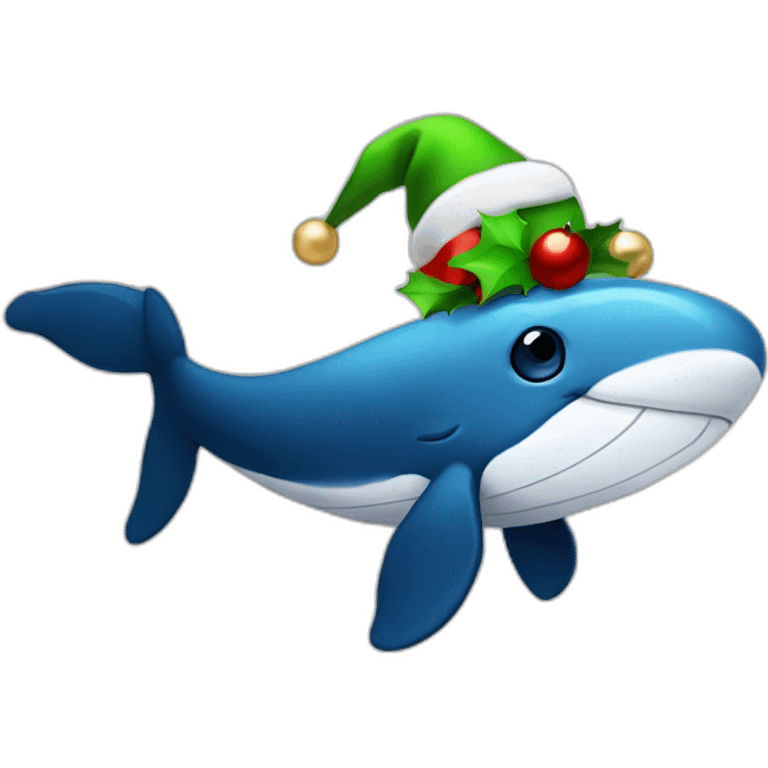 christmas whale emoji