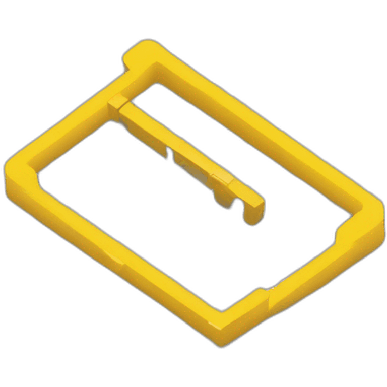 isometric square floor layout yellow lines perimeter emoji