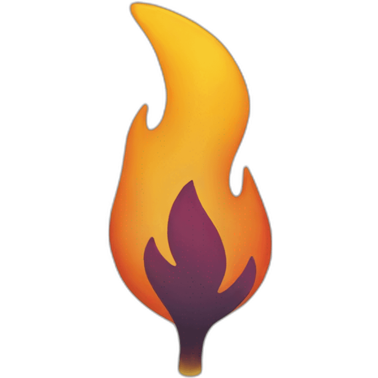 fire on EE logo emoji