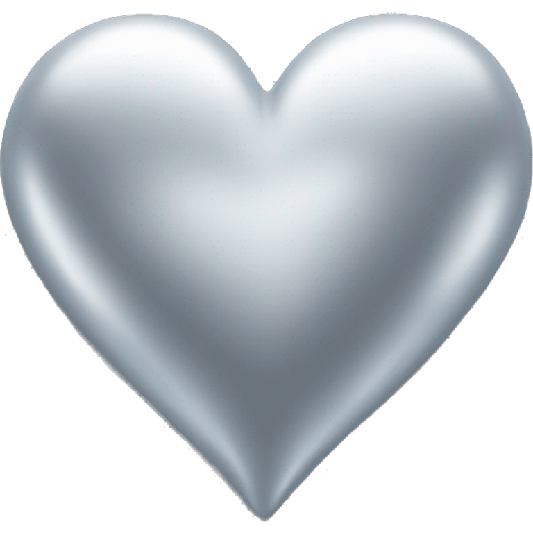 Silver heart emoji