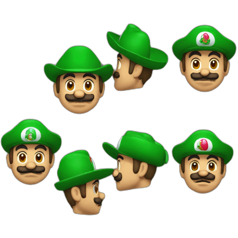 mexican mario with a green cap emoji