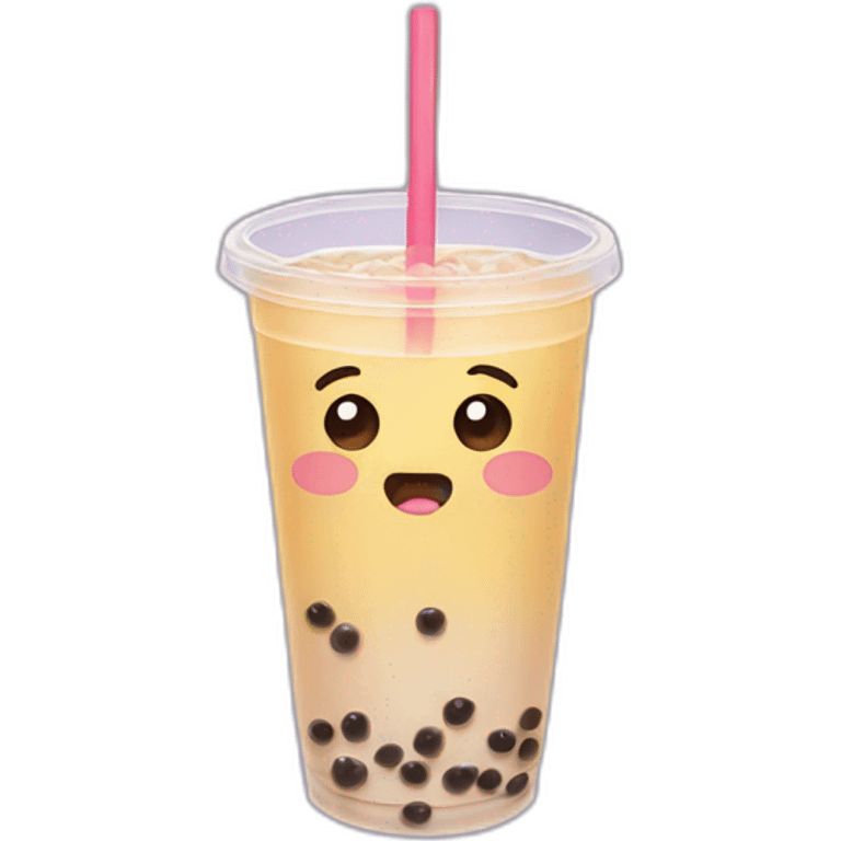 bubble tea crying emoji