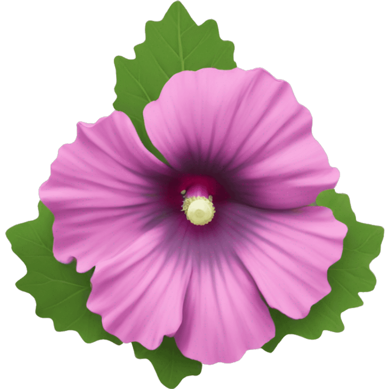 Hollyhock flower emoji