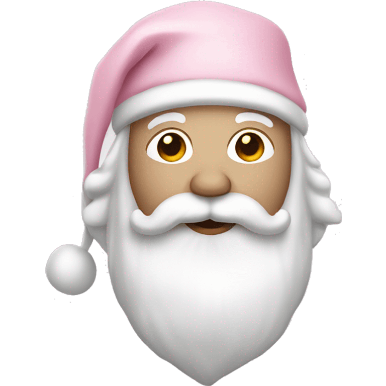 Light Pink Santa with white skin emoji