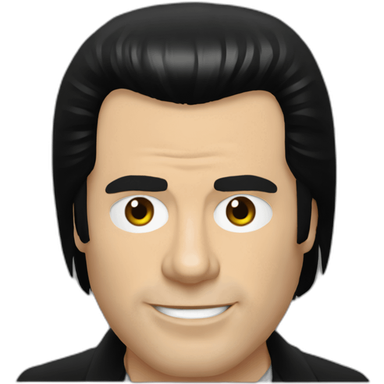 john travolta, pulp fiction emoji