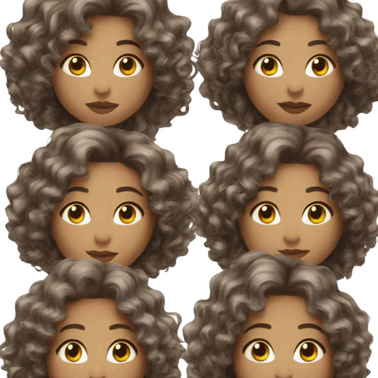 plus size girl silver eyes curly short brown hair  emoji