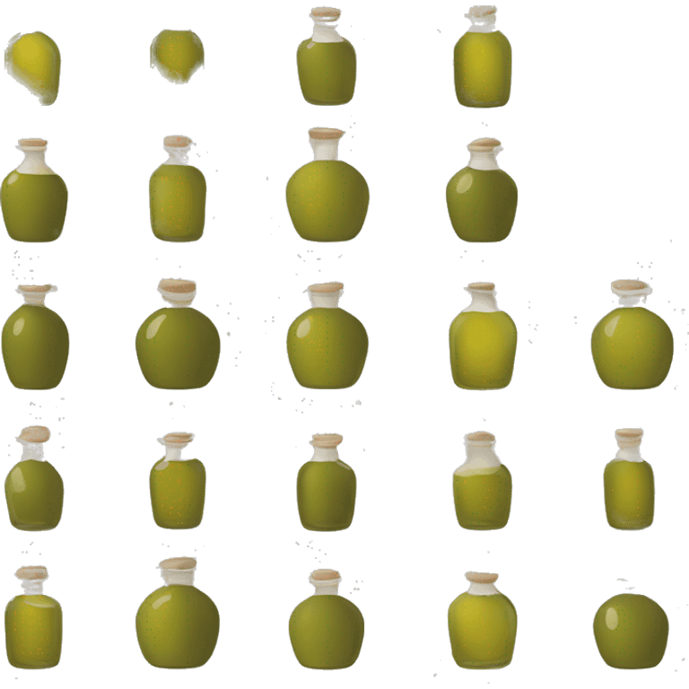 Olive oil, simple vector emoji