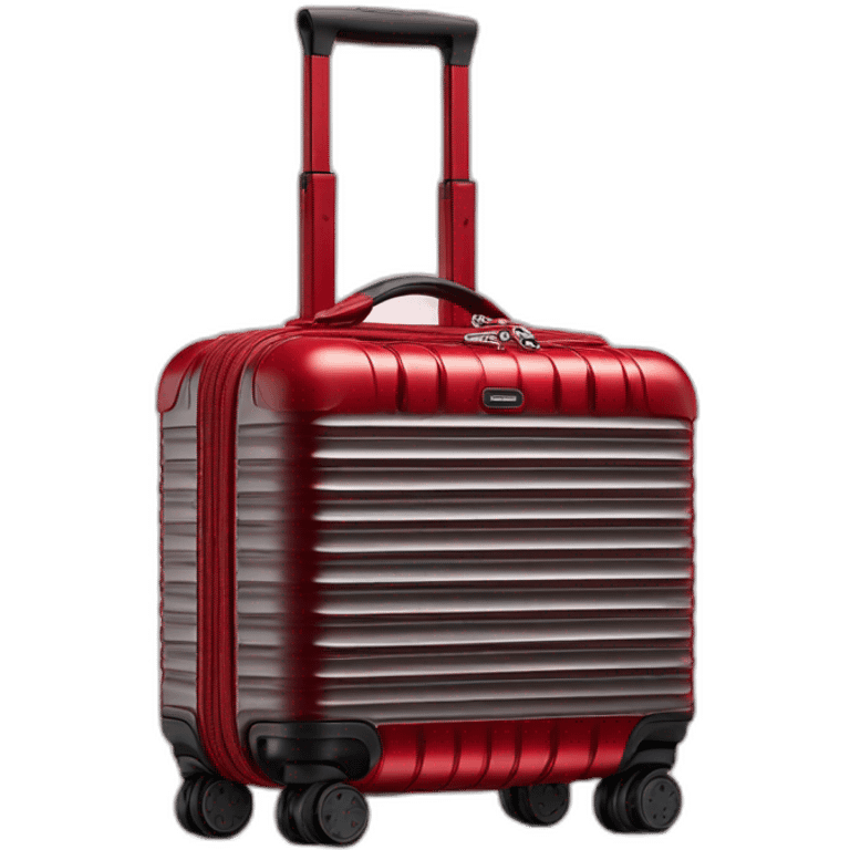 One Rimowa red Essential Cabin S luggage emoji