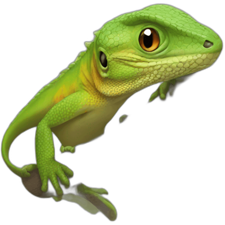 Lizard kawai emoji