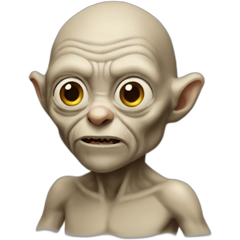 Gollum with a brown beard emoji