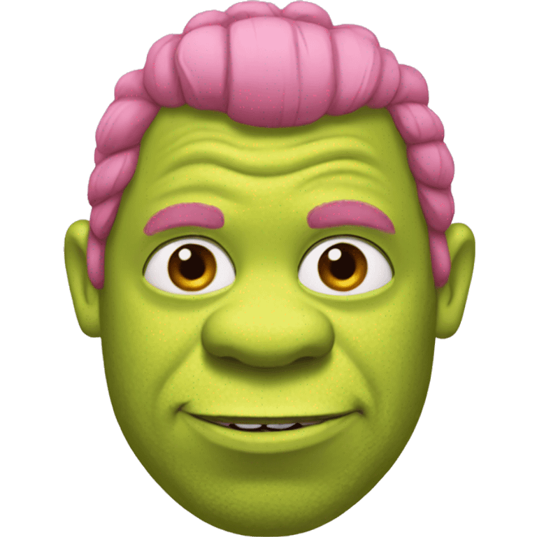 pink shrek  emoji