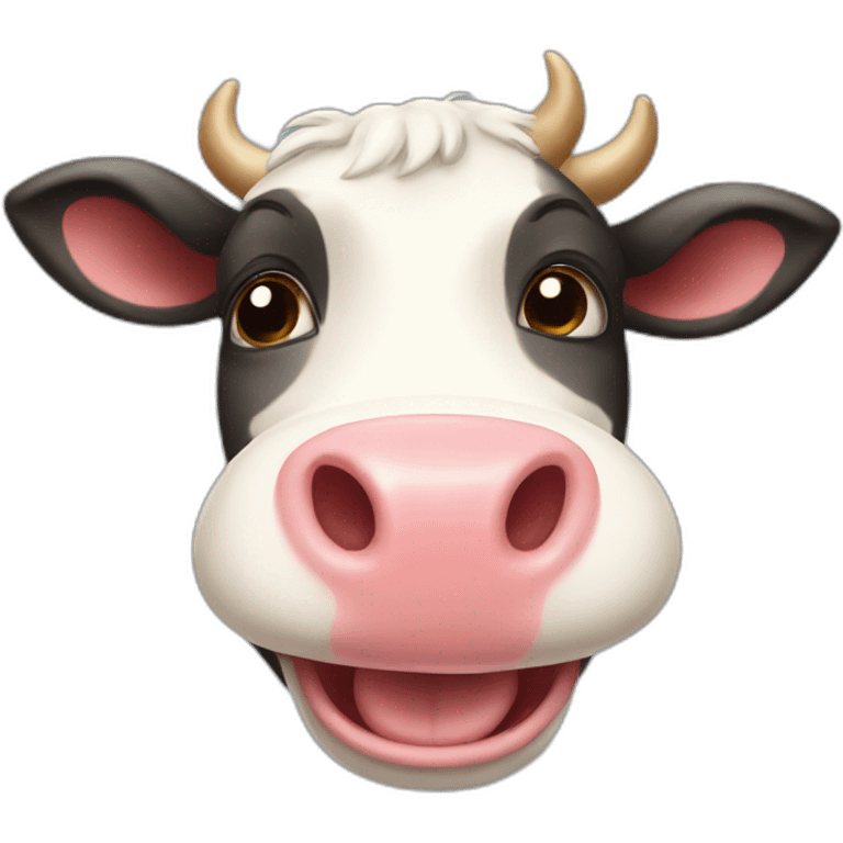 Happy cow emoji