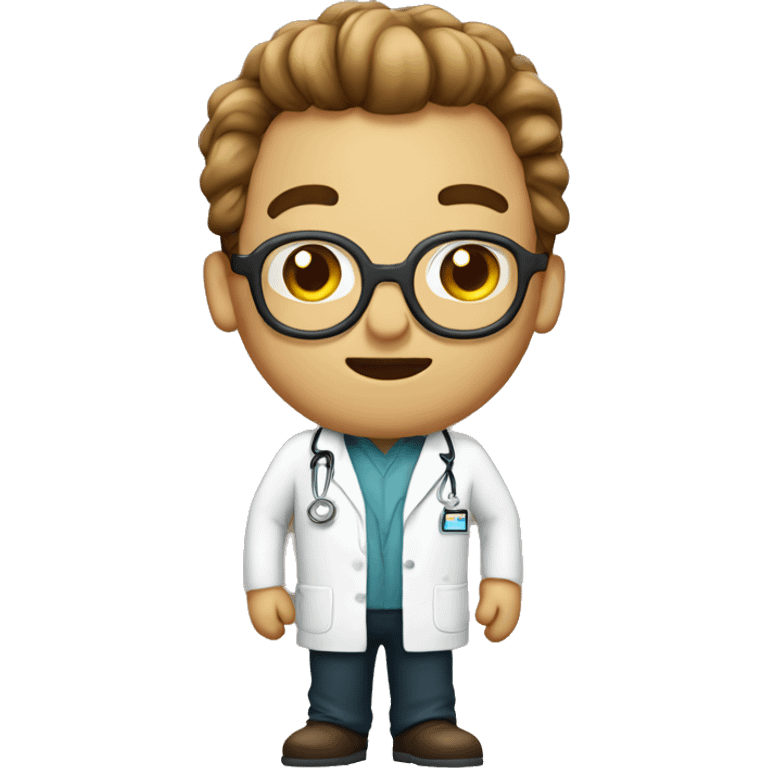 a nerd poop doctor emoji