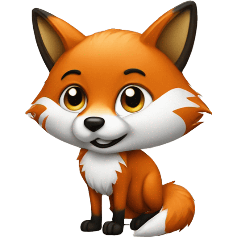 fox with a sward emoji