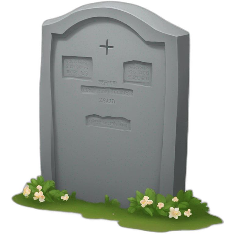 gravestone+rest in peace emoji