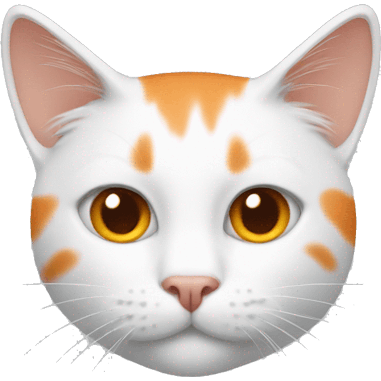 white and orange cat emoji