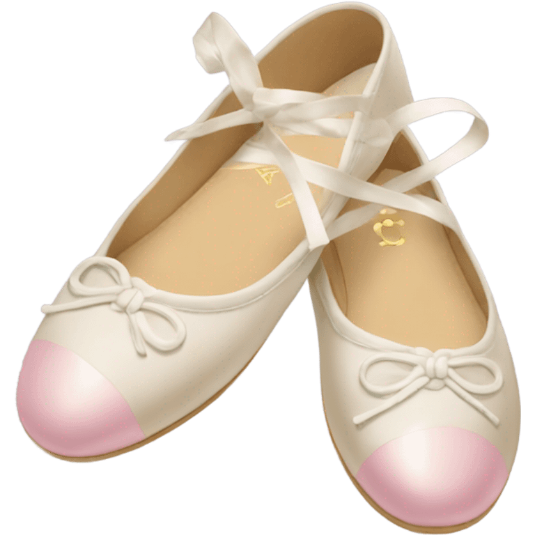 Chanel ballet flats emoji