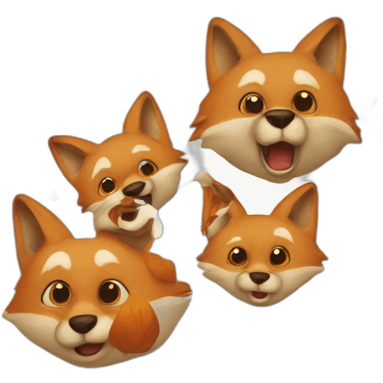 Renard qui rigole emoji