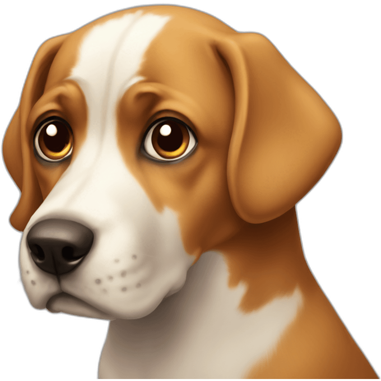 dog staring at you intently emoji