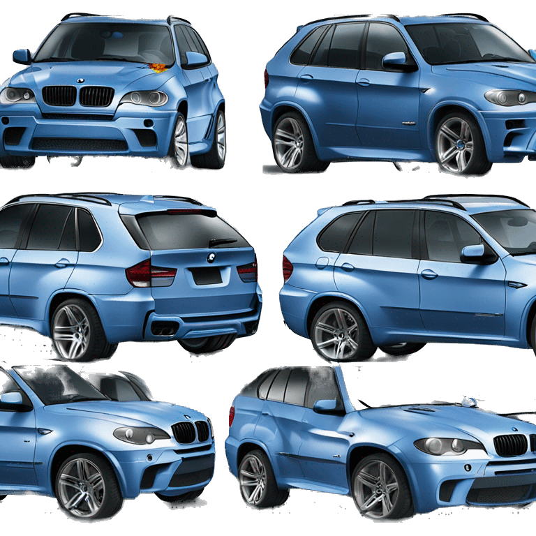 Blue 2010 E70 BMW X5M emoji