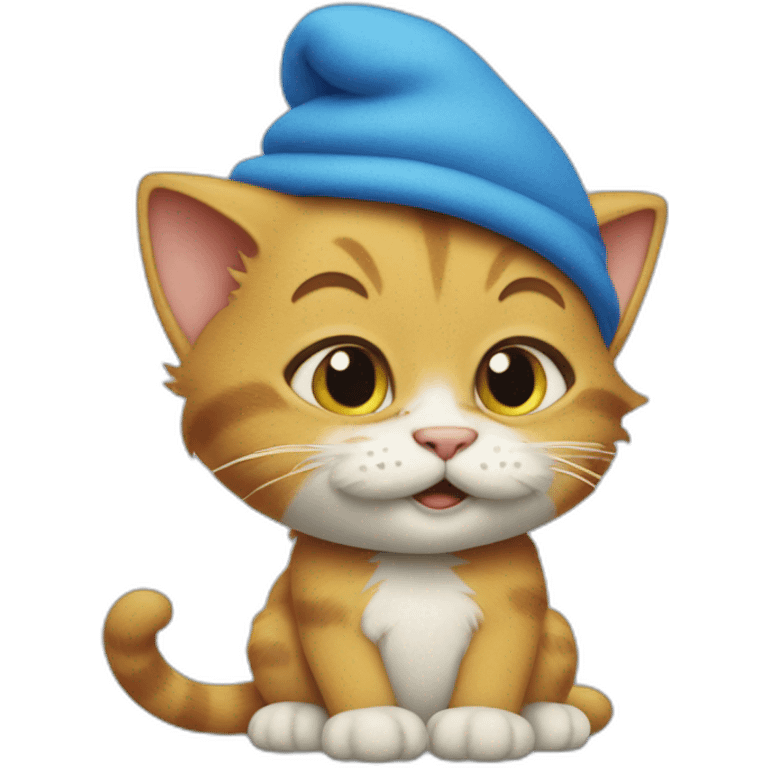 Cat smurfs emoji