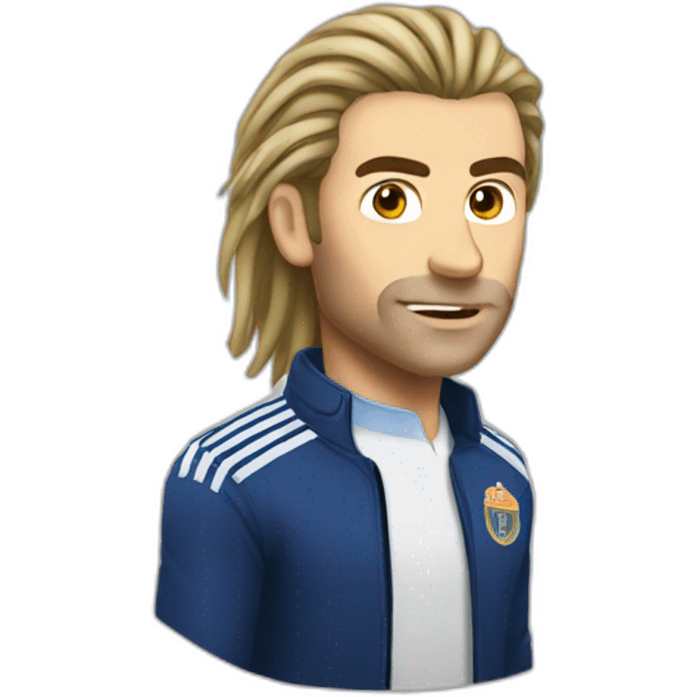 zidane with hair emoji