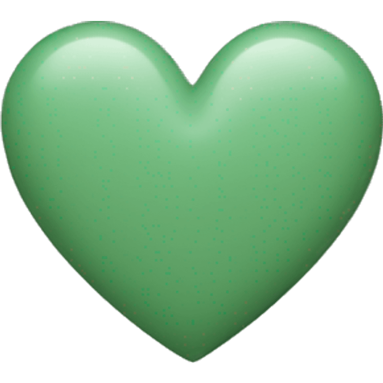 Sage green heart emoji