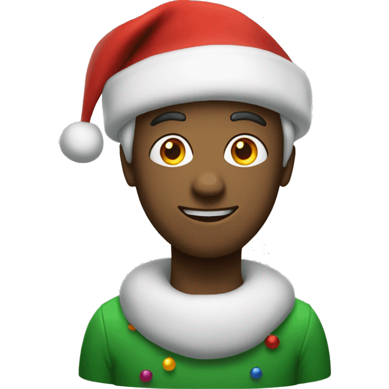 Humster in Christmas hat emoji