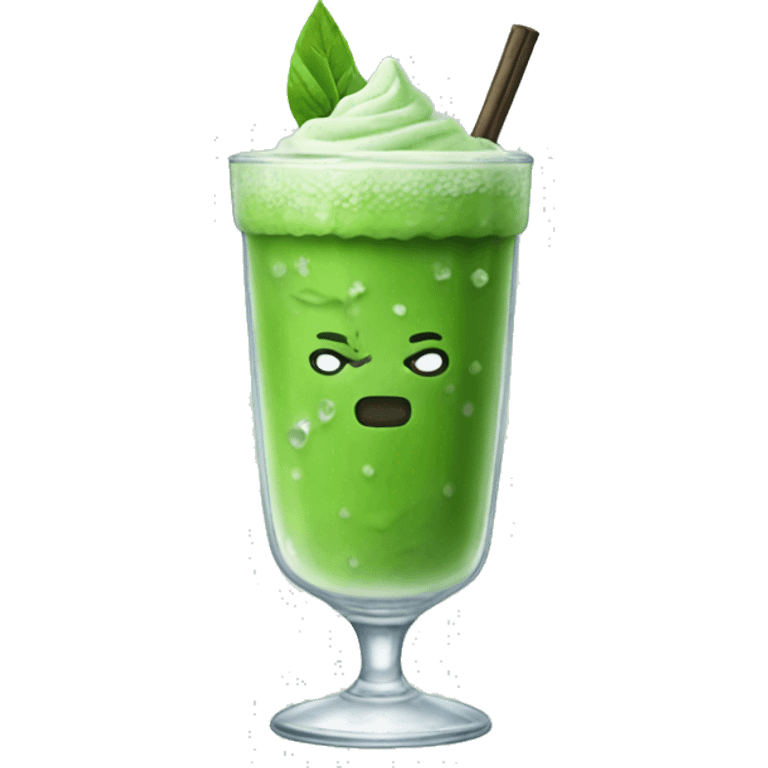 Iced matcha emoji