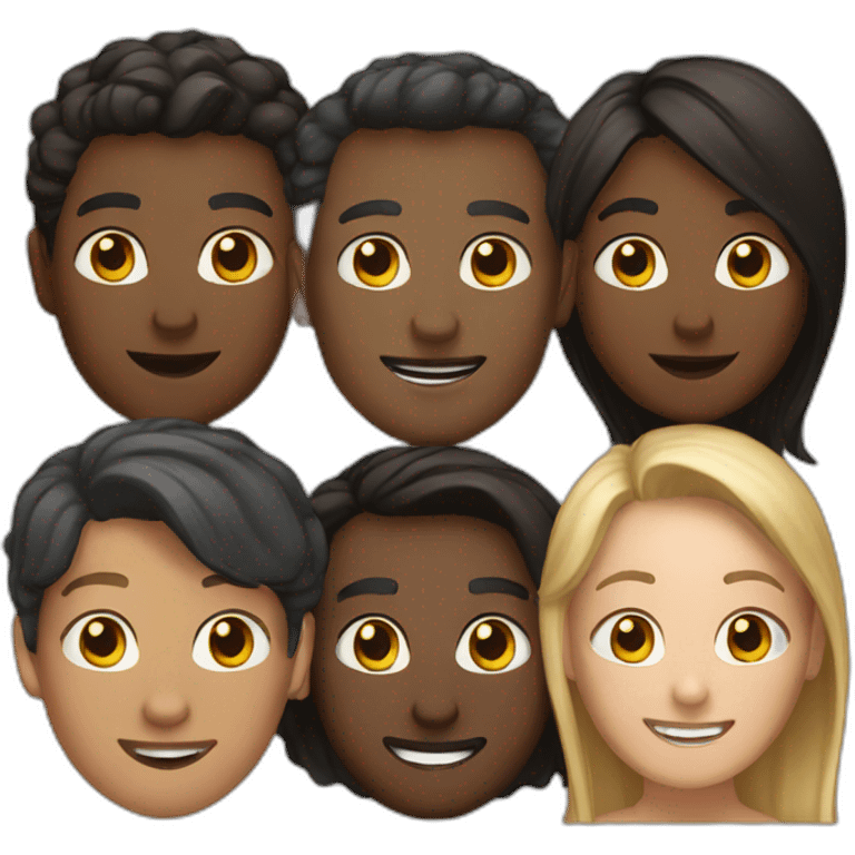 Group of 6 people emoji