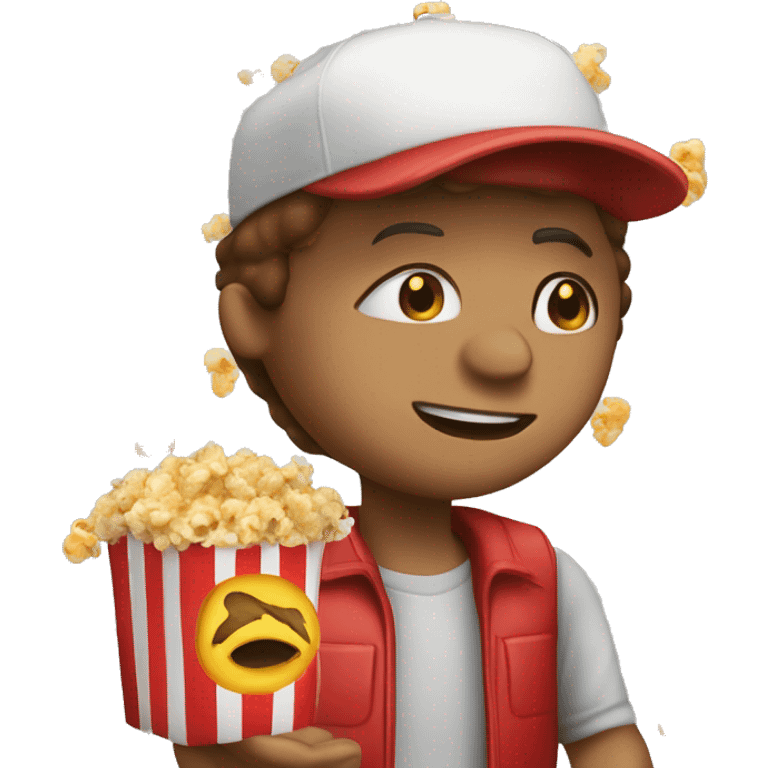 pizza guy a the popcorn movie emoji