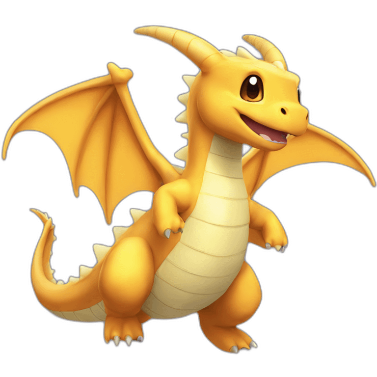 Dragonite flying emoji