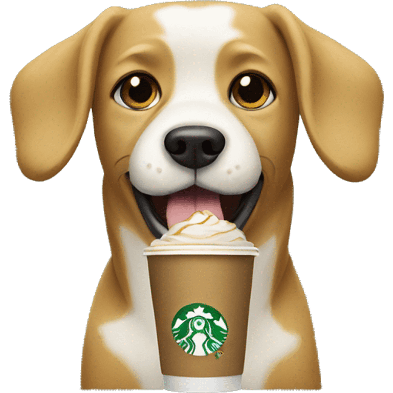 Starbucks dog  emoji